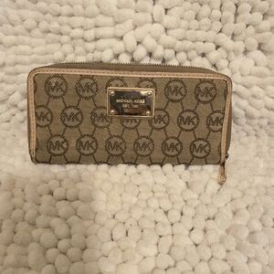 Michael Kors Tan Logo Wallet